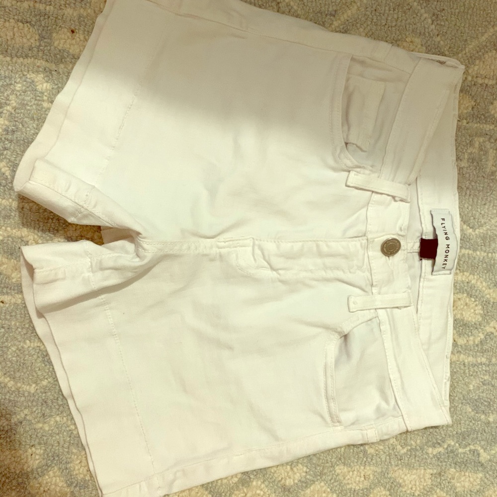 Flying monkey white shorts